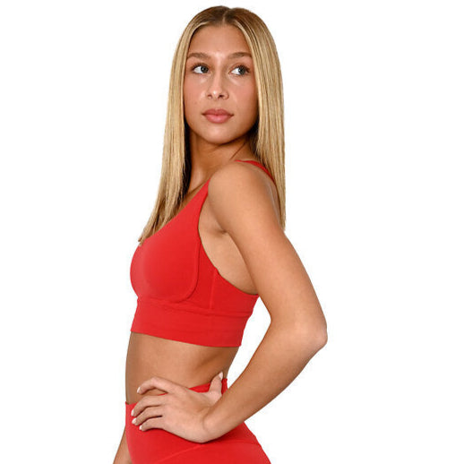 Endurance Sport Cross Bra- Rose Red