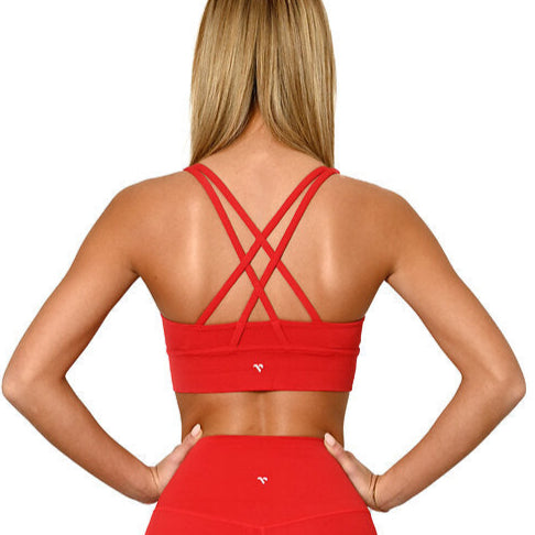 Endurance Sport Cross Bra- Rose Red