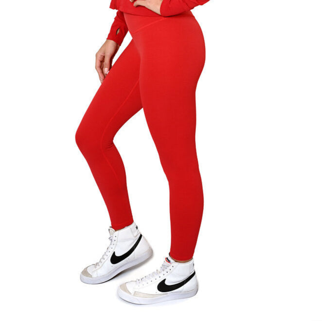 Endurance high Waist pocket legging - Rose Red