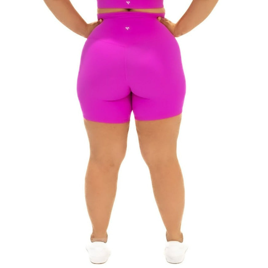 Fierce 2.0 high waisted shorts - Sonic Pink