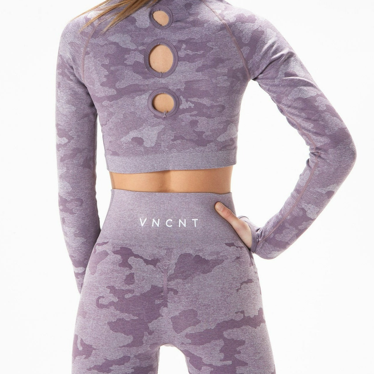 Camo 2.0 Crop- Lavender