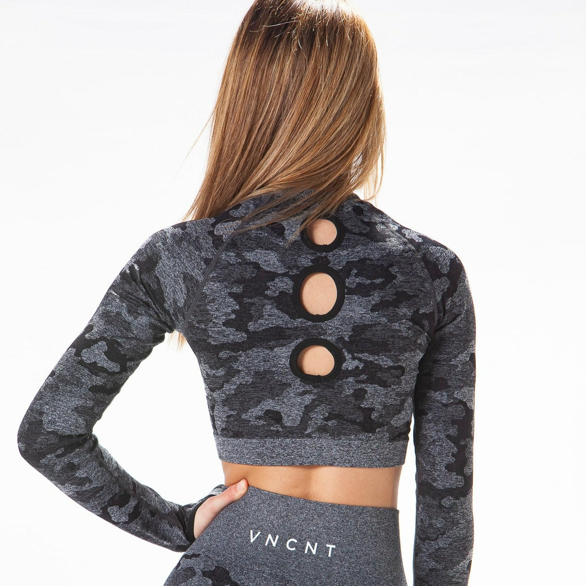 Camo 2.0 Crop- Black