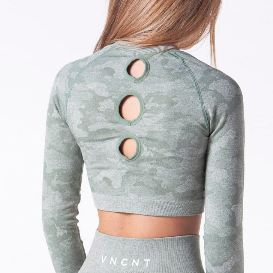 Camo 2.0 Crop- Olive