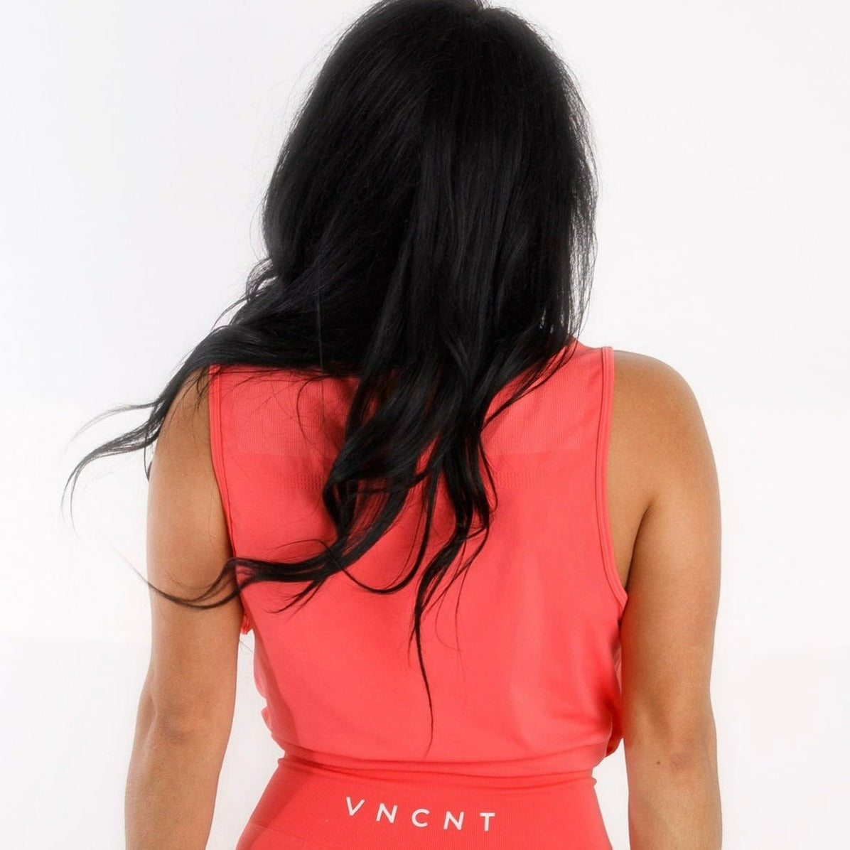 Level Up Drawstring Crop- Coral