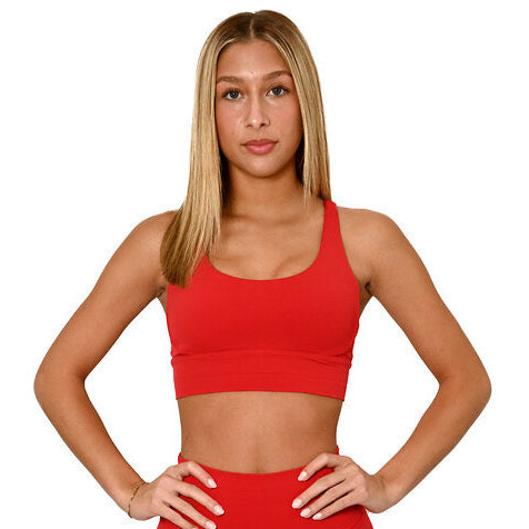 Endurance Sport Cross Bra- Rose Red